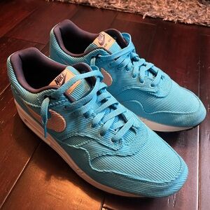 Nike Air Max 1 Premium Baltic Blue Corduroy Size 12
